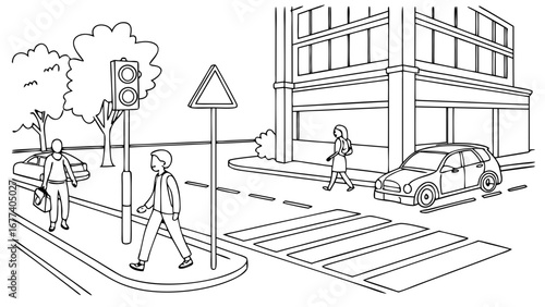 Road safety involves practices and measures that reduce the risk of accidents and injuries on roads. It includes obeying traffic laws, using seat belts, wearing helmets, respecting speed limits, and s