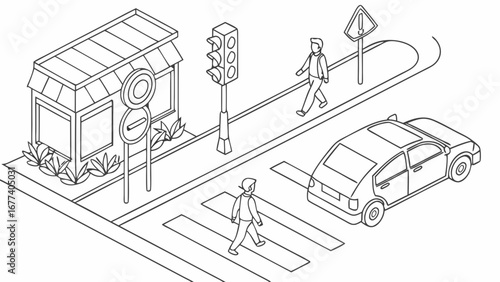 Road safety involves practices and measures that reduce the risk of accidents and injuries on roads. It includes obeying traffic laws, using seat belts, wearing helmets, respecting speed limits, and s