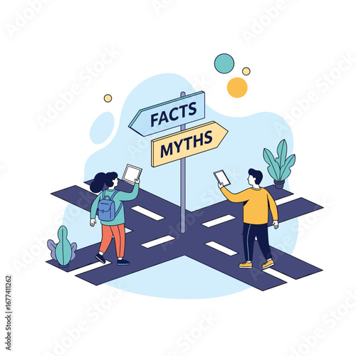 Navigating the crossroads of truth and deception choosing between verified information and misleading narratives