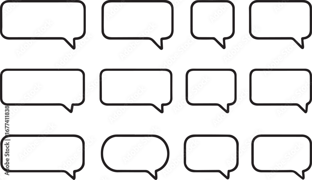 Obraz premium set of speech bubbles