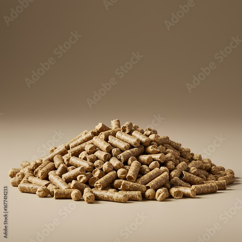 poultry feed pellets made with grains, soy, and vitamins