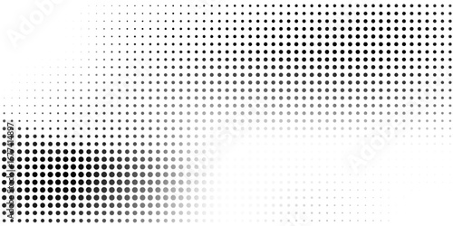 Polka dot pattern template. Abstract Background with monochrome dot texture featuring mesh. Vector dots for you. Simple pop art comic.