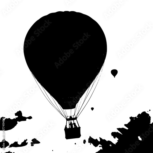 Majestic hot air balloons ascend into the boundless sky