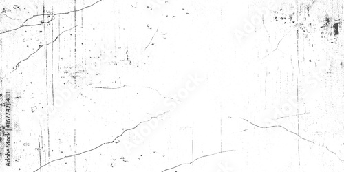 White grunge texture with vintage scratch and damage effects. Scratches and dirt texture on white background. Vector grunge abstract texture. Effect old wall cement texture background.
