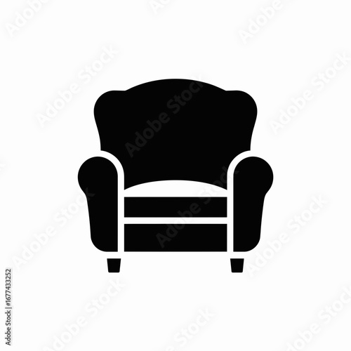black leather armchair