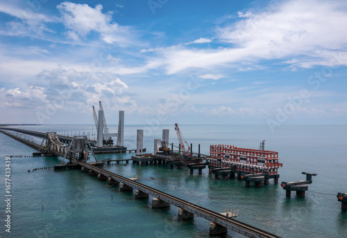 Rameshwaram pamban rail bridge, tamilnadu	
