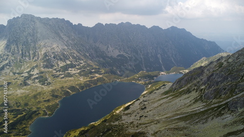 Wallpaper Mural Tatra Mountains drone photography from above Torontodigital.ca