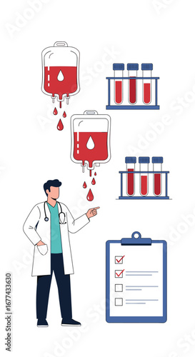 Understanding blood transfusion procedures and medical sample analysis in healthcare settings