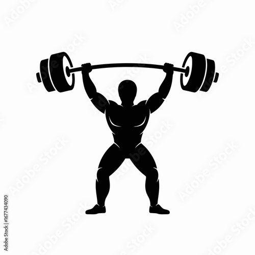 man lifting weights