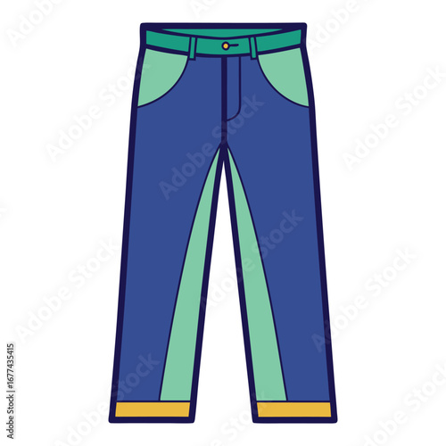 Blue Jeans Classic WideLeg Denim Trousers
