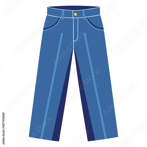 Blue Jeans Classic WideLeg Denim Trousers