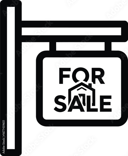Illustration of a for sale sign