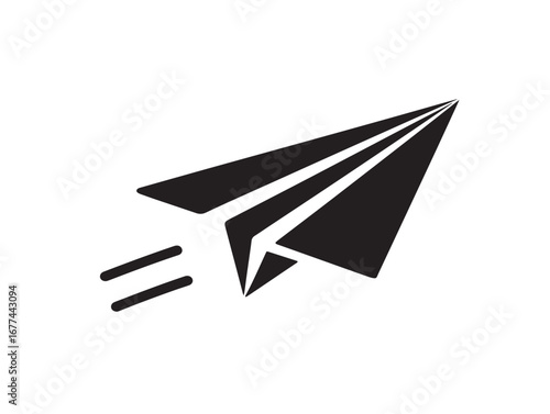 Vintage silhouette air mail letter envelope vector