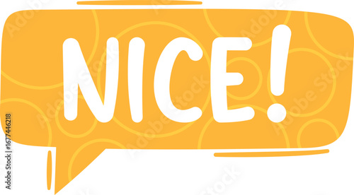 Nice speech bubble box vector illustration