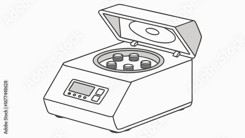 flat icon of a laboratory centrufuge