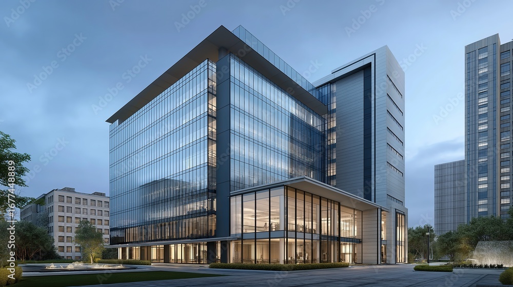 Fototapeta premium modern office building