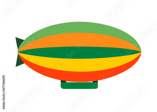 green and red air balloon