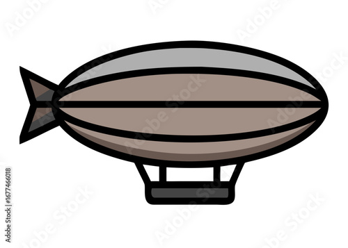 air balloon isolated on white