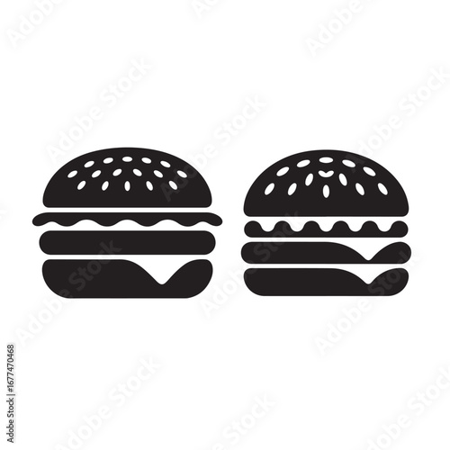 Delicious and unhealthy fast food vector illustration of a big cheeseburger with a beef patty, cheese, lettuce, and tomato on a bun