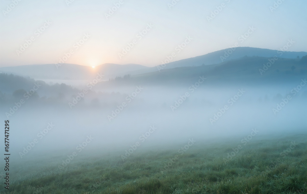 Fototapeta premium sunrise over the river