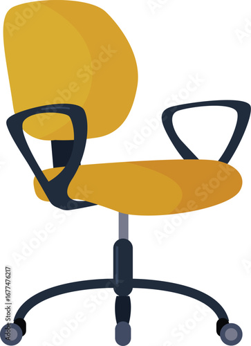 Modern office chair with ergonomic design and comfortable seating for workspace