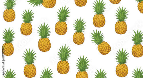 Tropical pineapple pattern refreshing summer fruit design for warm weather enjoyment