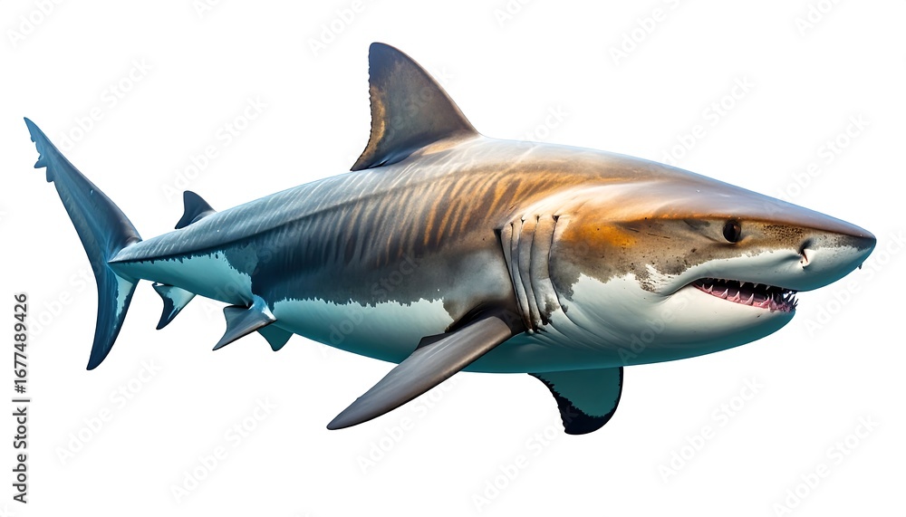 Fototapeta premium Great white shark profile