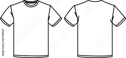 Simple t shirt design template vector illustration for clothing and fashion apparel
