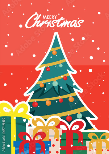 Merry christmas and happy new year instagram and facebook story