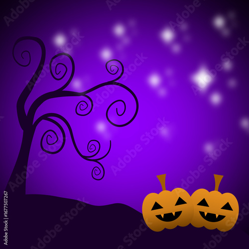 halloween background with pumpkin