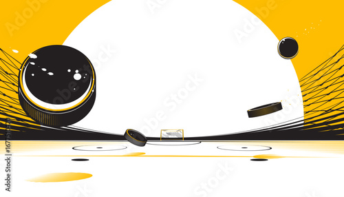 Ice hockey background design. The sports concept
