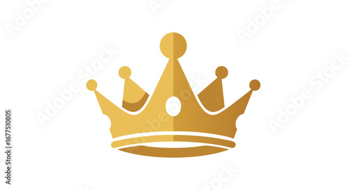 Elegant golden crown symbolizing royalty, leadership, and achievement, perfect for branding and success.