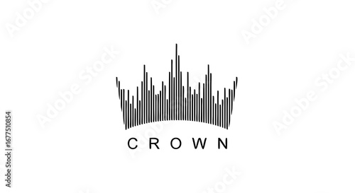 Striking modern crown logo design conveying leadership and achievement in a minimalist style
