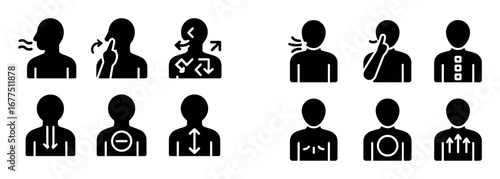 Yoga Breathing Icons