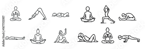 Yoga Styles Illustrations