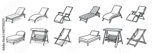 Sketch Garden Loungers