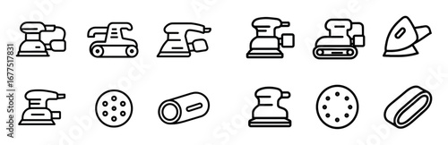 Minimalist Power Tool Icons