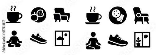 Remote Work Break Icons