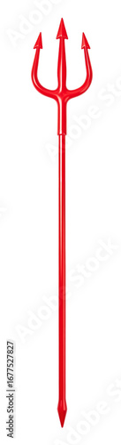 Plastic red trident