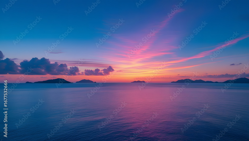 Fototapeta premium sunset over the sea