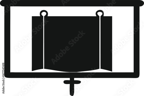 blank billboard on a white background