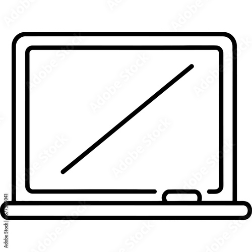 Blackboard Outline A Simple School Icon