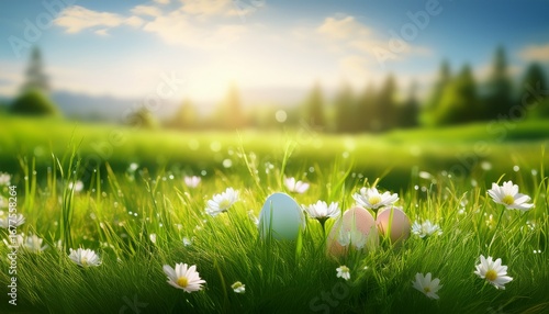 eine wunderschone grune wiese ideal fur osterkarten und mehr