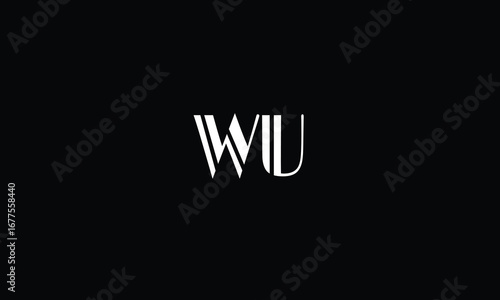 WU,UW,W,U,U,W abstract, letters, logo, monogram, style, symbols, ambitions, icons, 
