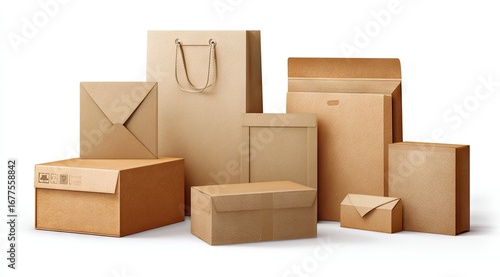 Assorted cardboard packaging (4)