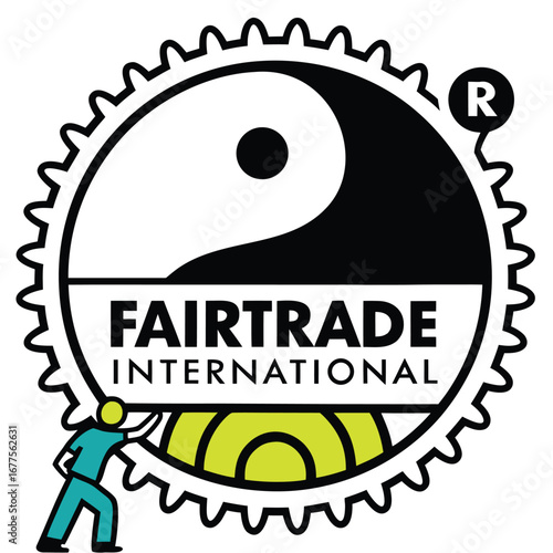 Fairtrade International logo, a symbol of ethical trade and global cooperation.