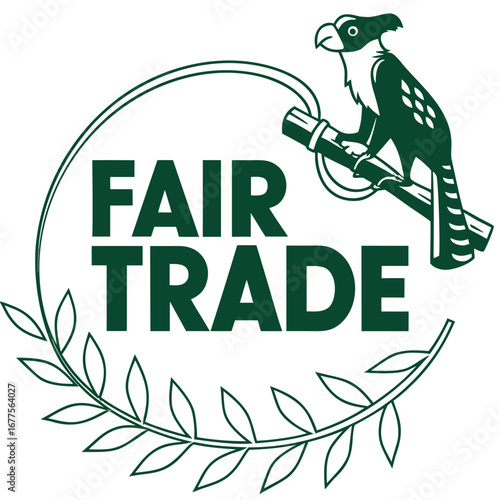 Fair Trade logo, a symbol of ethical and sustainable business practices.