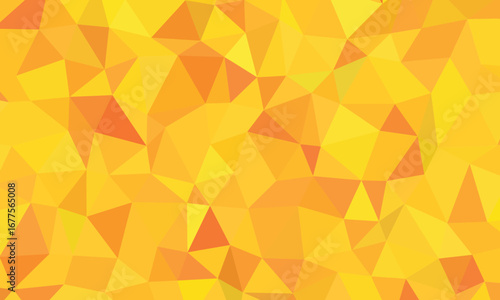 Vibrant Geometric Low Poly Pattern With Warm Orange And Yellow Tones Abstract Background