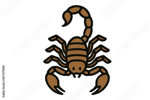 Vector Illustration of Desert Scorpion Icon