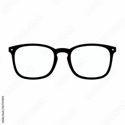 Stylish eyewear accessory for vision correction, fashion statement, or sun protection, a vector graphic ideal for opticians and eyewear brands